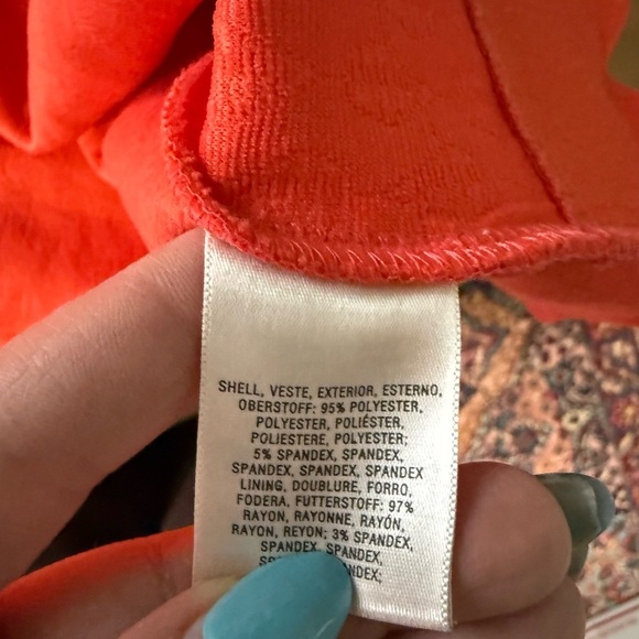 Maeve Knit Side Pockets Caye Scalloped Dress Size Small Coral ANTHROPOLOGIE - Picture 7 of 9